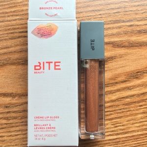 NWT Bite Beauty Creme Lip Gloss Bronze Pearl